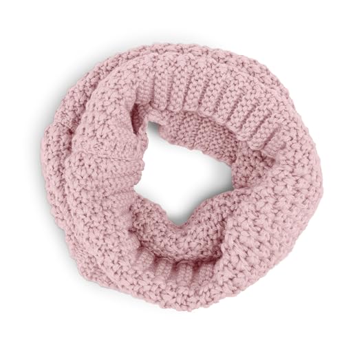 Ehrenkind Schlauchschal Kinder aus 100 % Merinowolle | Grobstrick, Mulesingfrei, Atmungsaktiv & Warm | Nahtloser Loopschal, Halstuch Jungen & Mädchen | Rosé von Ehrenkind