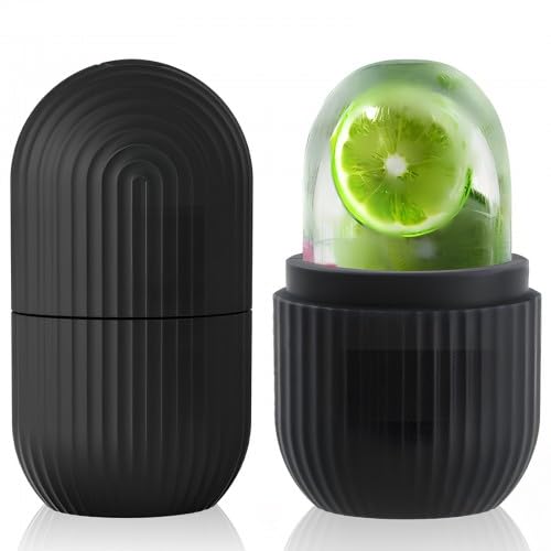 Ice Roller Silikon Ice Roller Gesicht Hautpflege Eisroller Beauty Produkte MäNner Damen (Schwarz) von Ehuihuan