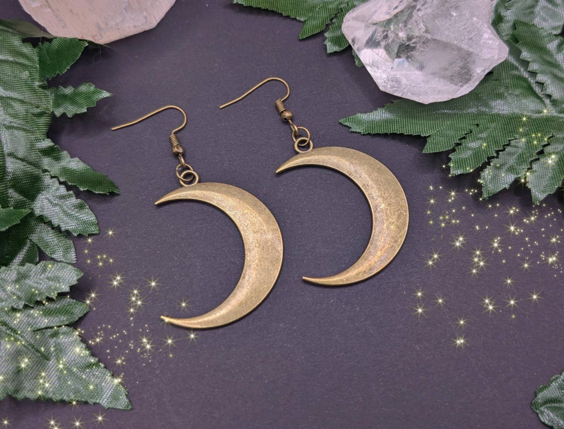 Ohrringe Supermond || Mond Halbmond Witch Witchy Wicca Wiccan Hexe Hexerei Strega Mittelalter Larp Hexenschmuck Moonchild Pagan Pagangoth Ohrringe Supermond || Mond Halbmond Witch Witchy Wicca Wiccan Hexe Hexerei Strega Mittelalter Larp Hexenschmuck Moonchild Pagan Pagangoth von EichenhainHexe