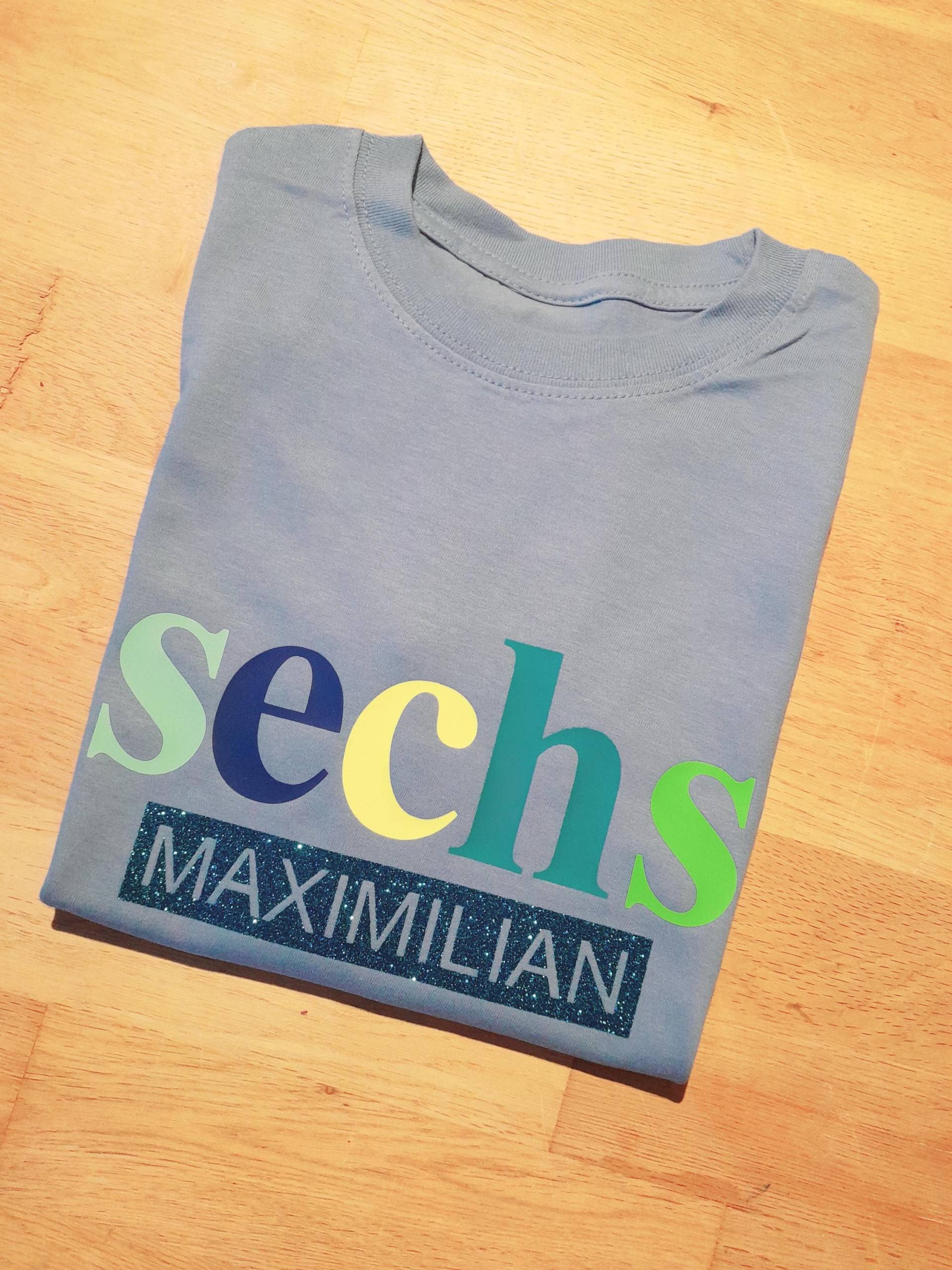 Geburtstagsshirt Zahl Und Name| Bunt | T-Shirt Mit Geburtstagszahl Namen Geburtstag von EichertDesigns