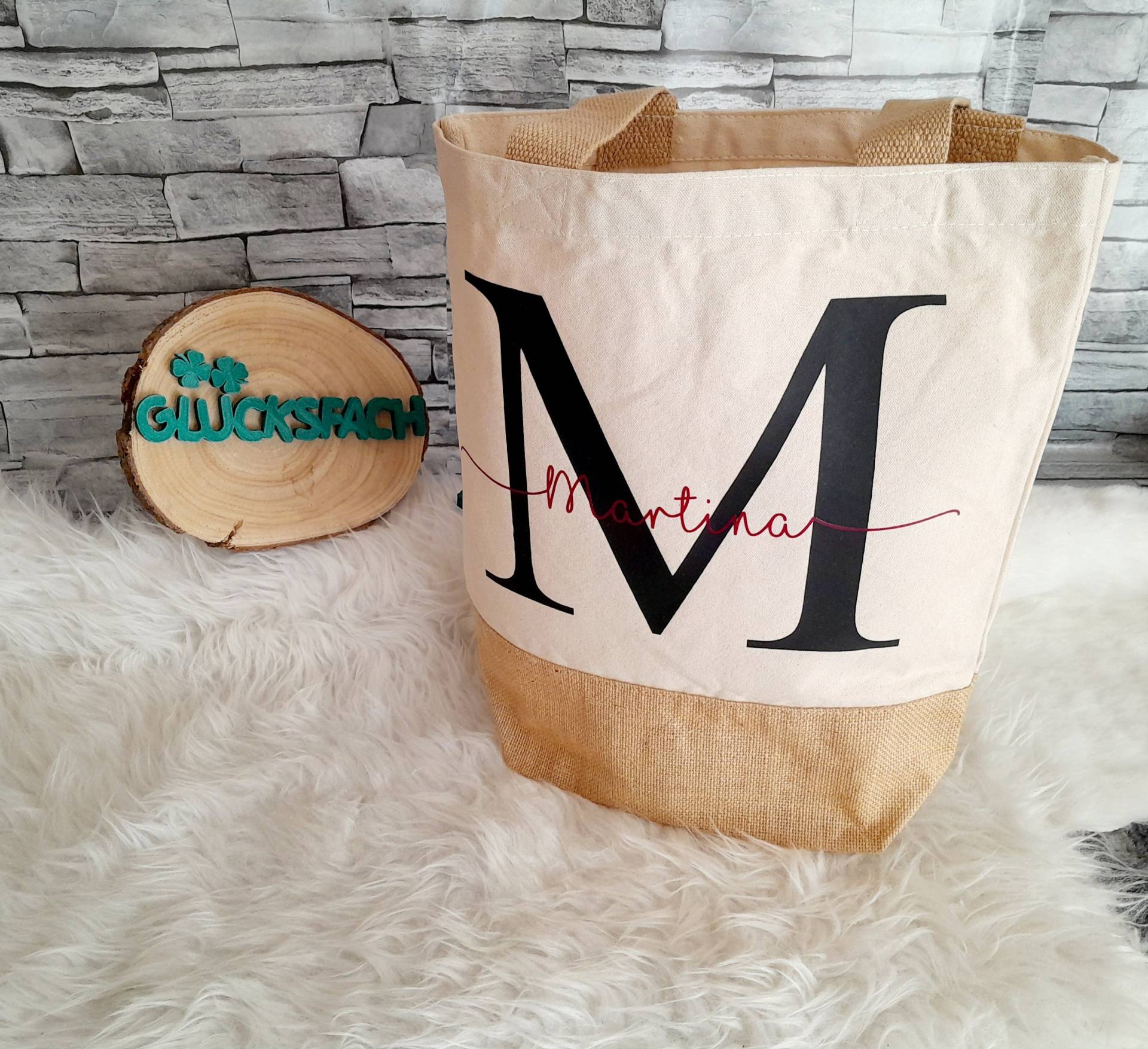 Shopper in 3 Größen| Tasche | Initialien Großbuchstabe Personalisiert von EichertDesigns