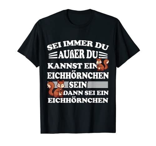 Eichhörnchen Kinder Damen Nüsse Streifenhörnchen Squirrel T-Shirt von Eichhörnchen Geschenk Squirrel Schlafshirt Kinder