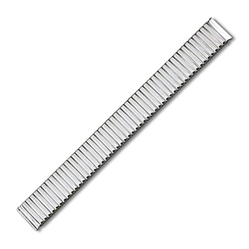Eichmüller Flexibles Spannband aus poliertem Edelstahl, matt/PVD-Beschichtung, Silberfarben - Glänzend, 18mm, Armband von Eichmüller