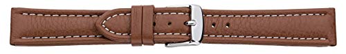 Eichmüller 22mm Leder Uhren Armband Hellbraun mit Kamelnarbung Ersatzband von Eichmüller