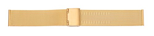 Eichmüller 12mm Edelstahl Milanaise Uhren Armband PVD-vergoldet SI-Verschluss von Eichmüller