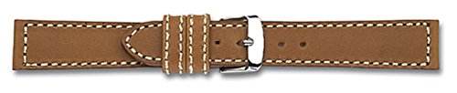 Eichmüller 18mm Leder Armband Braun Edelstahl Dornschließe inklusive Federstege von Eichmüller