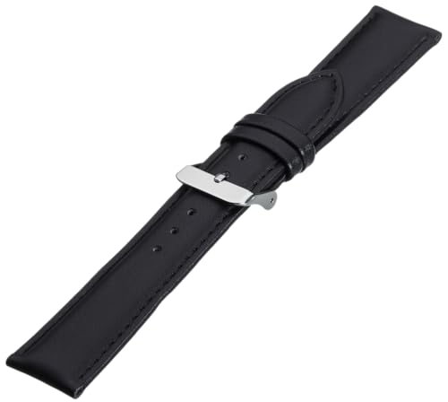 Eichmüller 20mm Leder Uhren Armband Schwarz matt mit Edelstahl Dornschließe Eichmüller 20mm Leder Uhren Armband Schwarz matt mit Edelstahl Dornschließe von Eichmüller since 1950