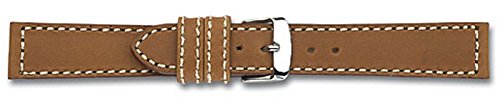 Eichmüller 22mm Leder Armband Braun Edelstahl Dornschließe inklusive Federstege von Eichmüller
