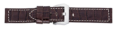 Eichmüller Alligator Narbung Uhrenarmband Leder 26mm Eichmüller Alligator Narbung Uhrenarmband Leder 26mm von Eichmüller since 1950