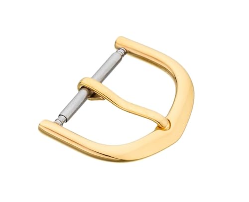 Eichmüller Dornschließen Edelstahl in 8-26 mm in Stahl/Gold/Rosé/Schwarz/Titan (Goldfarben (poliert), 8) von Eichmüller