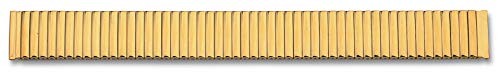 Eichmüller Flexibles Spannband aus poliertem Edelstahl, matt/PVD-Beschichtung, Goldfarben - Glänzend, 16mm, Armband von Eichmüller