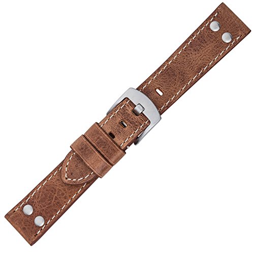 Eichmüller Ersatzband Uhrenarmband Vintage Look Leder Band 20mm 757-20MM von Eichmüller