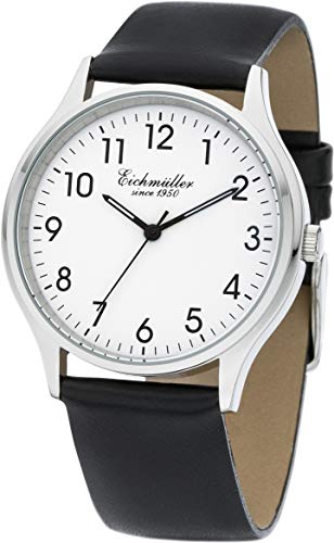 Eichmüller Herren Klassische Armbanduhr 38mm Uhr Echtleder Armband 5 ATM Leder von Eichmüller