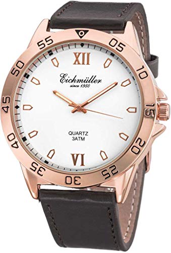 Eichmüller Herrenuhr RE1043 Rose-Weiss-braun 44 mm von Eichmüller since 1950