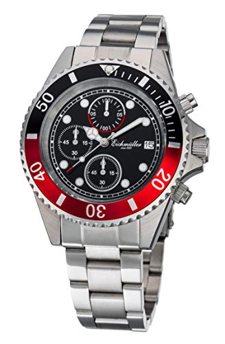 Eichmüller Herrenuhr Taucher Chrono 100M Datumsanzeige, Drehlünette, Leuchtindex Eichmüller Herrenuhr Taucher Chrono 100M Datumsanzeige, Drehlünette, Leuchtindex von Eichmüller since 1950