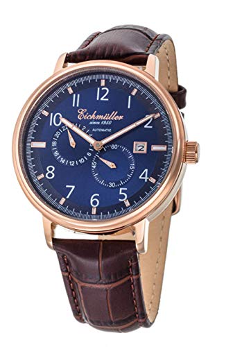 Eichmüller Leder Automatik Herrenuhr Braun mit dezentraler Sekundenanzeige 5ATM von Eichmüller since 1950