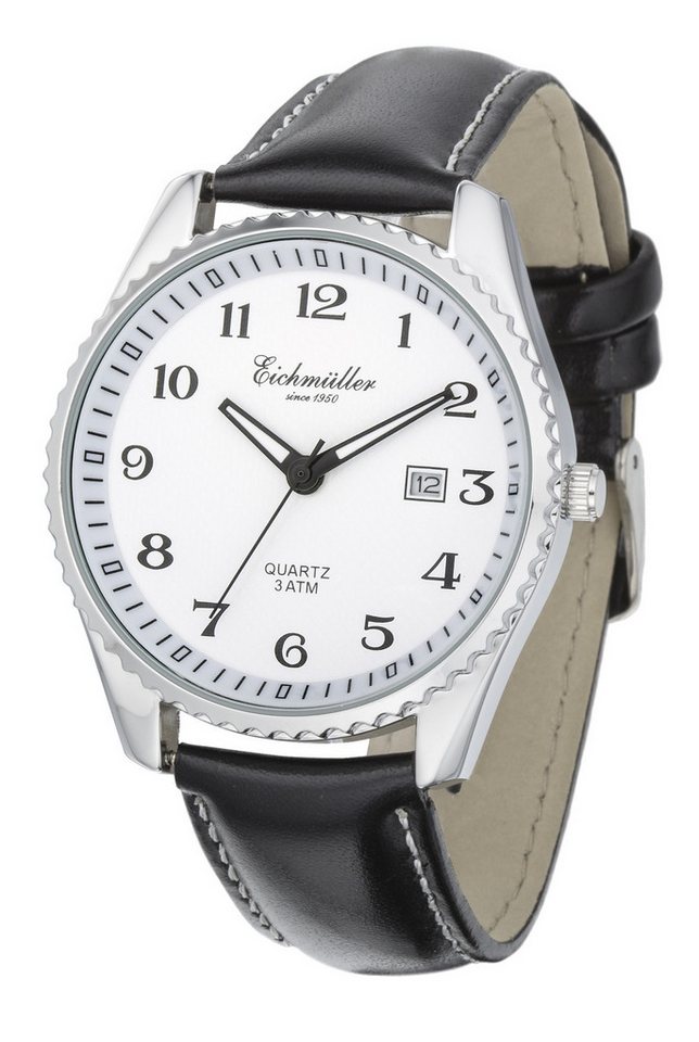 Eichmüller Quarzuhr RE1151 Sportliche Herrenuhr Weiss 41 mm von Eichmüller