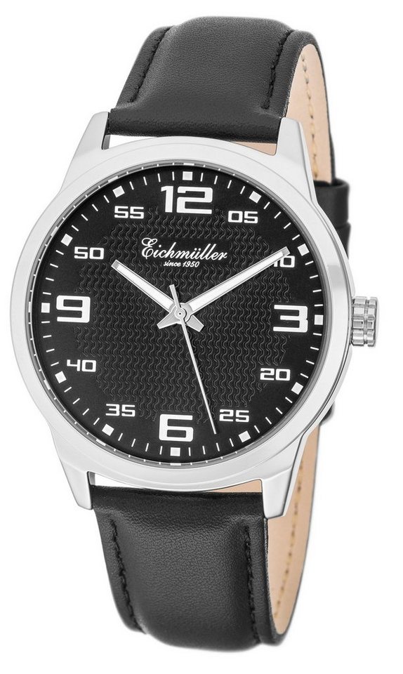 Eichmüller Quarzuhr Sportliche Herrenuhr RE1135 Silberfarben/Schwarz 40 mm von Eichmüller