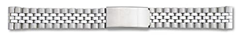 Eichmüller Uhrenarmband Gliederband Edelstahl Verschlussbänder Kürzbar in 20 mm (040 Stahl) von Eichmüller