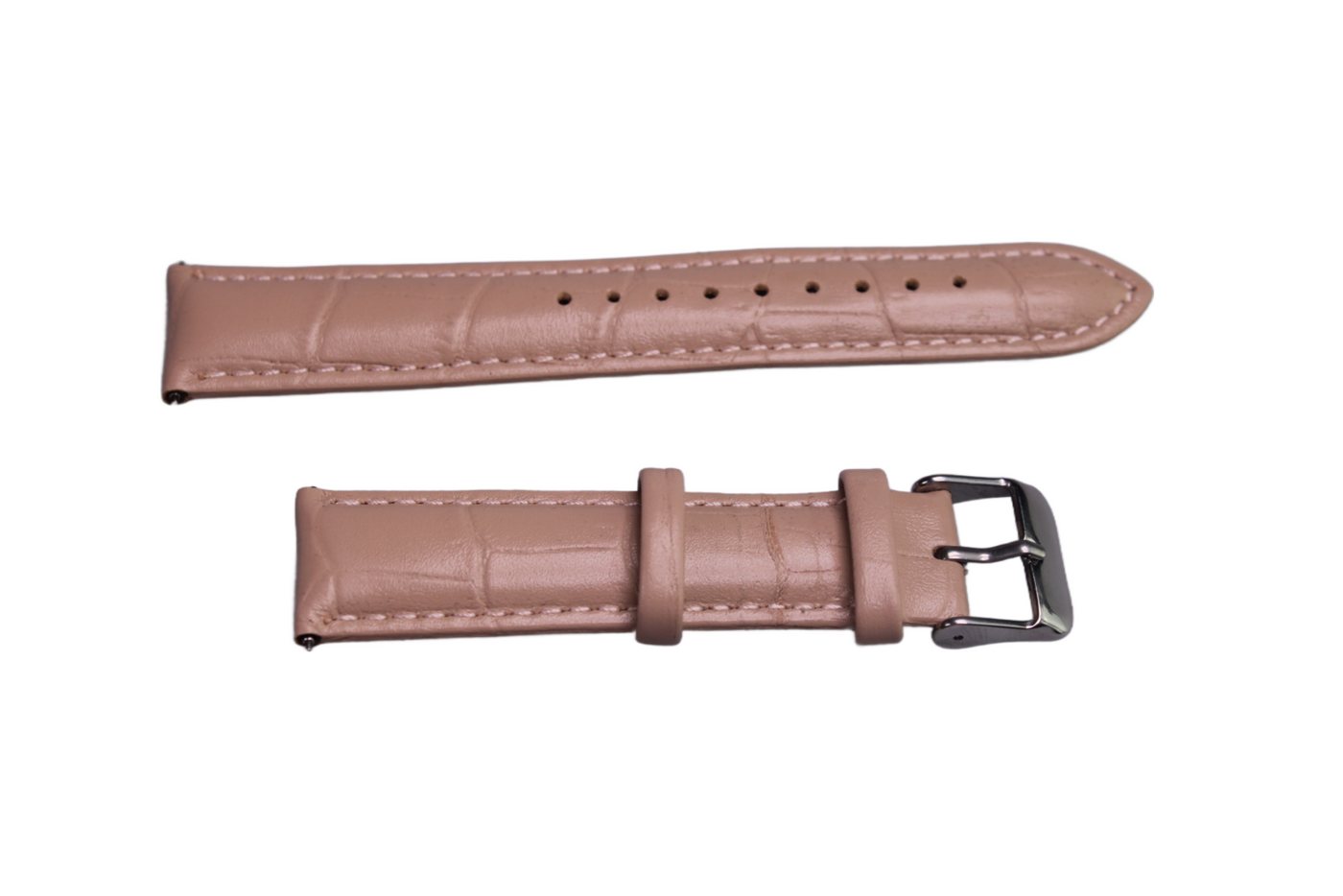 Eichmüller Uhrenring Uhrenband Beige 20 mm, (2-tlg), Echt Leder von Eichmüller