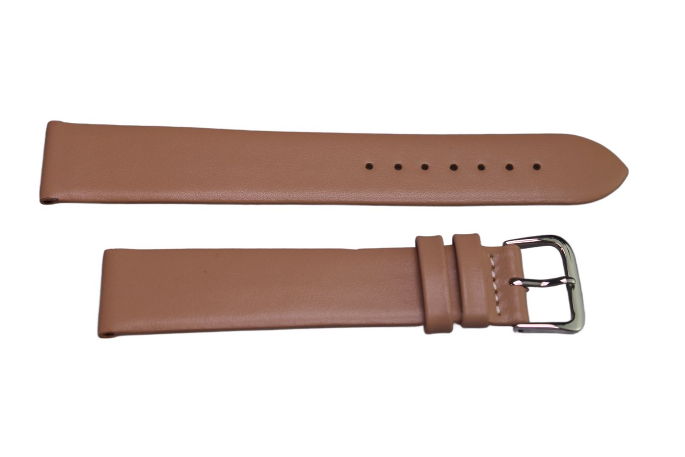 Eichmüller Uhrenring Uhrenband Beige 20 mm, (2-tlg), Echt Leder von Eichmüller