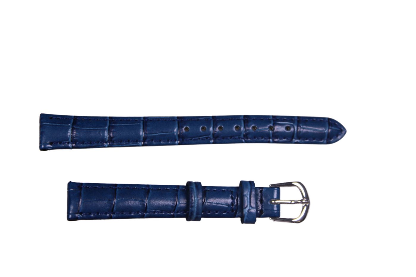 Eichmüller Uhrenring Uhrenband Blau 12 mm, (2-tlg), Echt Leder von Eichmüller