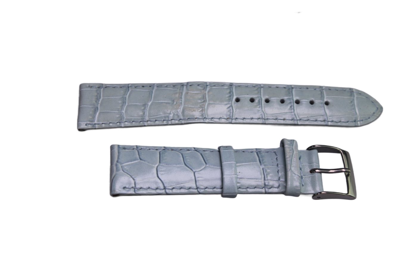 Eichmüller Uhrenring Uhrenband Blau 20 mm, (2-tlg), Echt Leder von Eichmüller