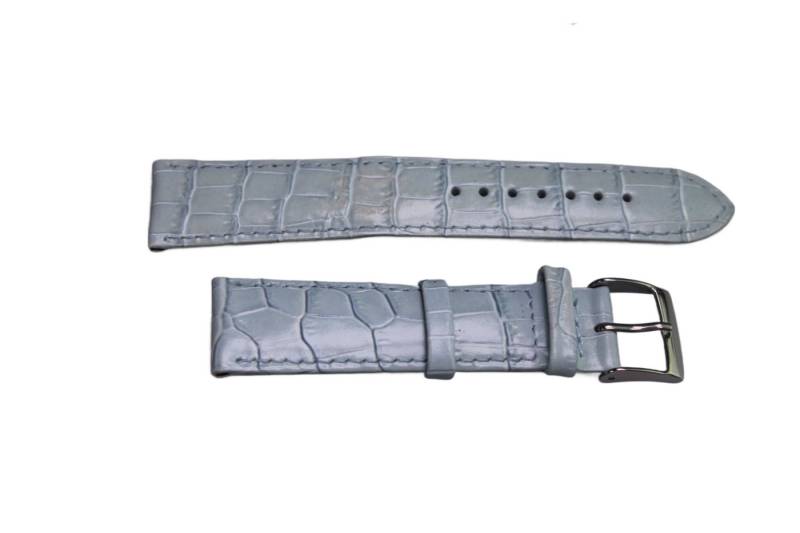 Eichmüller Uhrenring Uhrenband Blau 20 mm, (2-tlg), Echt Leder von Eichmüller