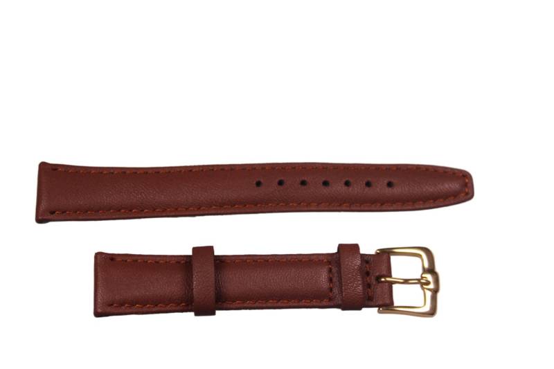 Eichmüller Uhrenring Uhrenband Braun 16 mm, (2-tlg), Echt Leder von Eichmüller