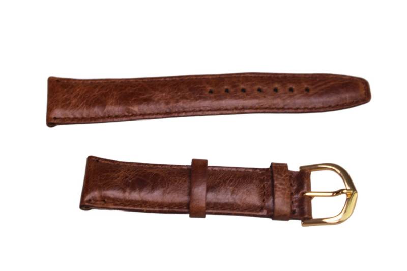 Eichmüller Uhrenring Uhrenband Braun 20 mm, (2-tlg), Echt Leder von Eichmüller