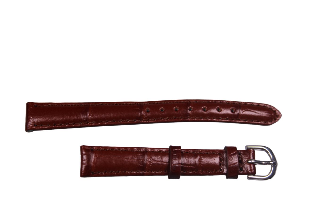 Eichmüller Uhrenring Uhrenband Dunkelbraun 12 mm, (2-tlg), Echt Leder von Eichmüller