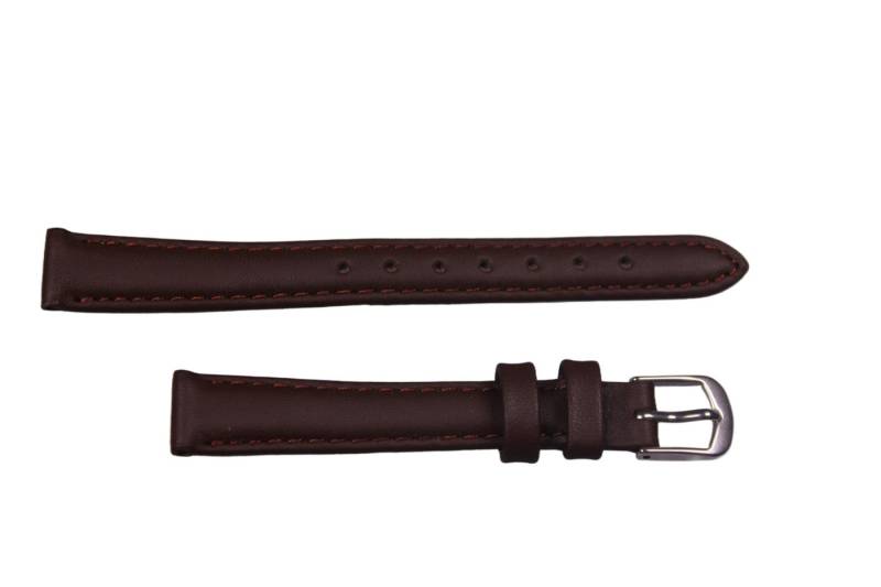 Eichmüller Uhrenring Uhrenband Dunkelbraun 12 mm, (2-tlg), Echt Leder von Eichmüller