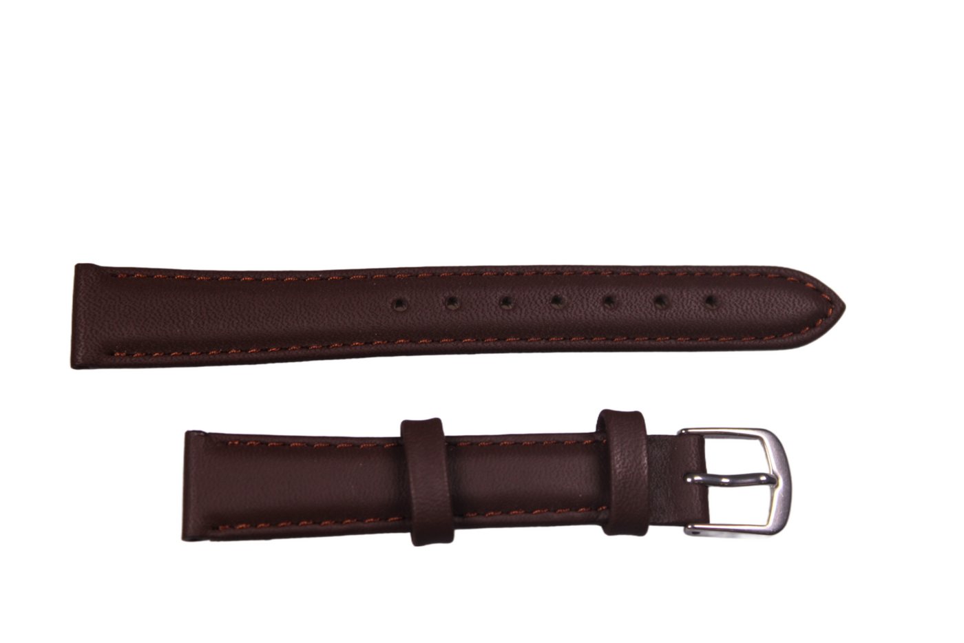 Eichmüller Uhrenring Uhrenband Dunkelbraun 14 mm, (2-tlg), Echt Leder von Eichmüller