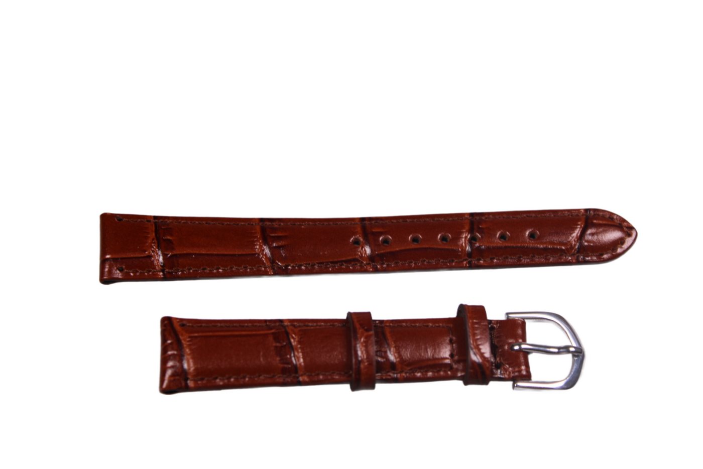 Eichmüller Uhrenring Uhrenband Dunkelbraun 14 mm, (2-tlg), Echt Leder von Eichmüller