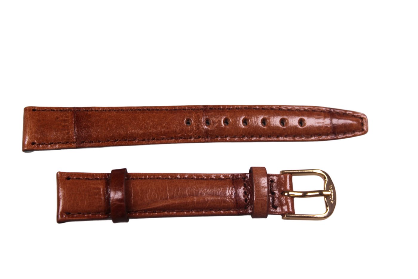 Eichmüller Uhrenring Uhrenband Dunkelbraun 14 mm, (2-tlg), Echt Leder von Eichmüller