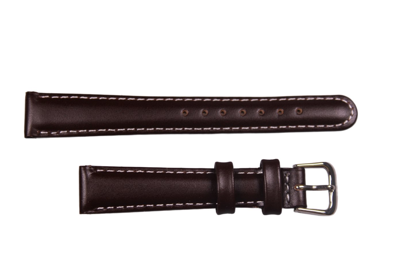 Eichmüller Uhrenring Uhrenband Dunkelbraun 14 mm, (2-tlg), Echt Leder von Eichmüller