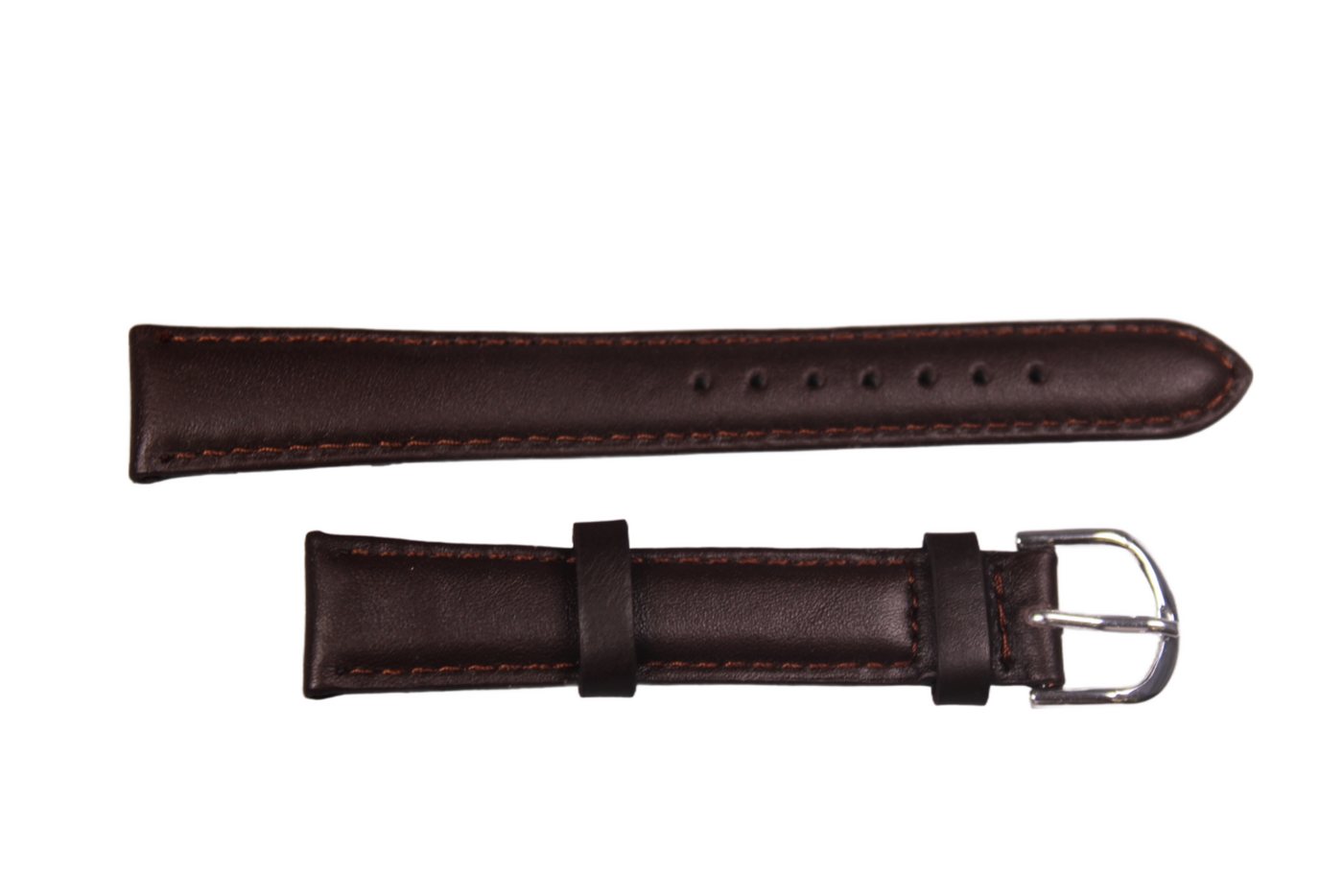 Eichmüller Uhrenring Uhrenband Dunkelbraun 16 mm, (2-tlg), Echt Leder von Eichmüller