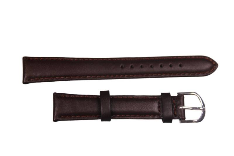 Eichmüller Uhrenring Uhrenband Dunkelbraun 16 mm, (2-tlg), Echt Leder von Eichmüller