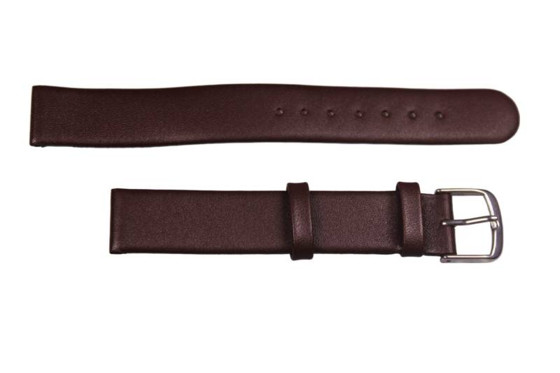 Eichmüller Uhrenring Uhrenband Dunkelbraun 16 mm, (2-tlg), Echt Leder von Eichmüller