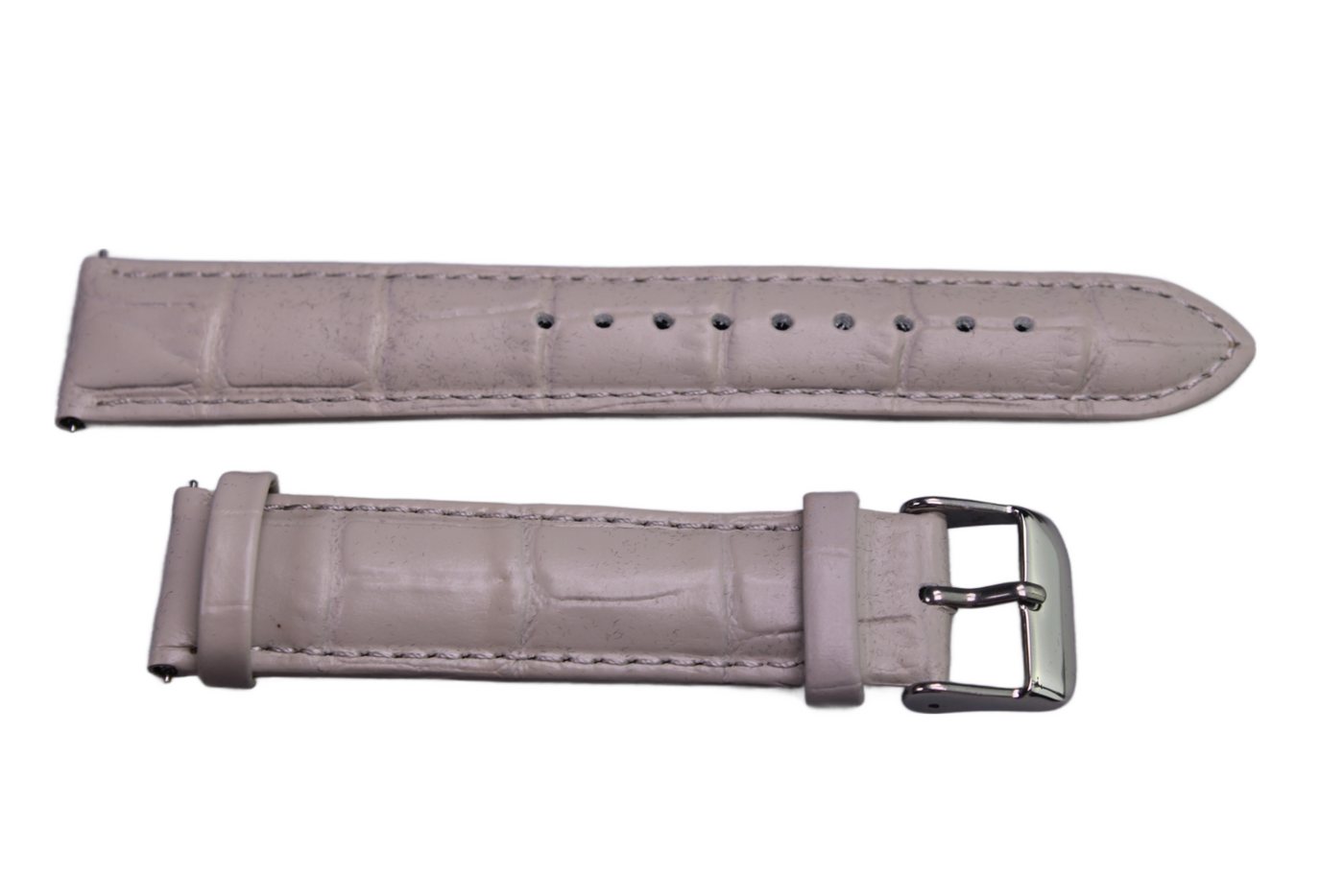 Eichmüller Uhrenring Uhrenband Grau 20 mm, (2-tlg), Echt Leder von Eichmüller