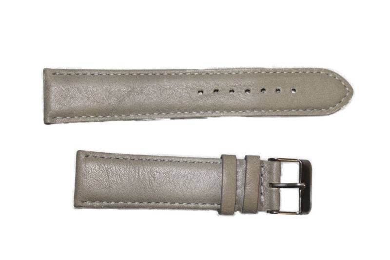 Eichmüller Uhrenring Uhrenband Grau 20 mm, (2-tlg), Echt Leder von Eichmüller