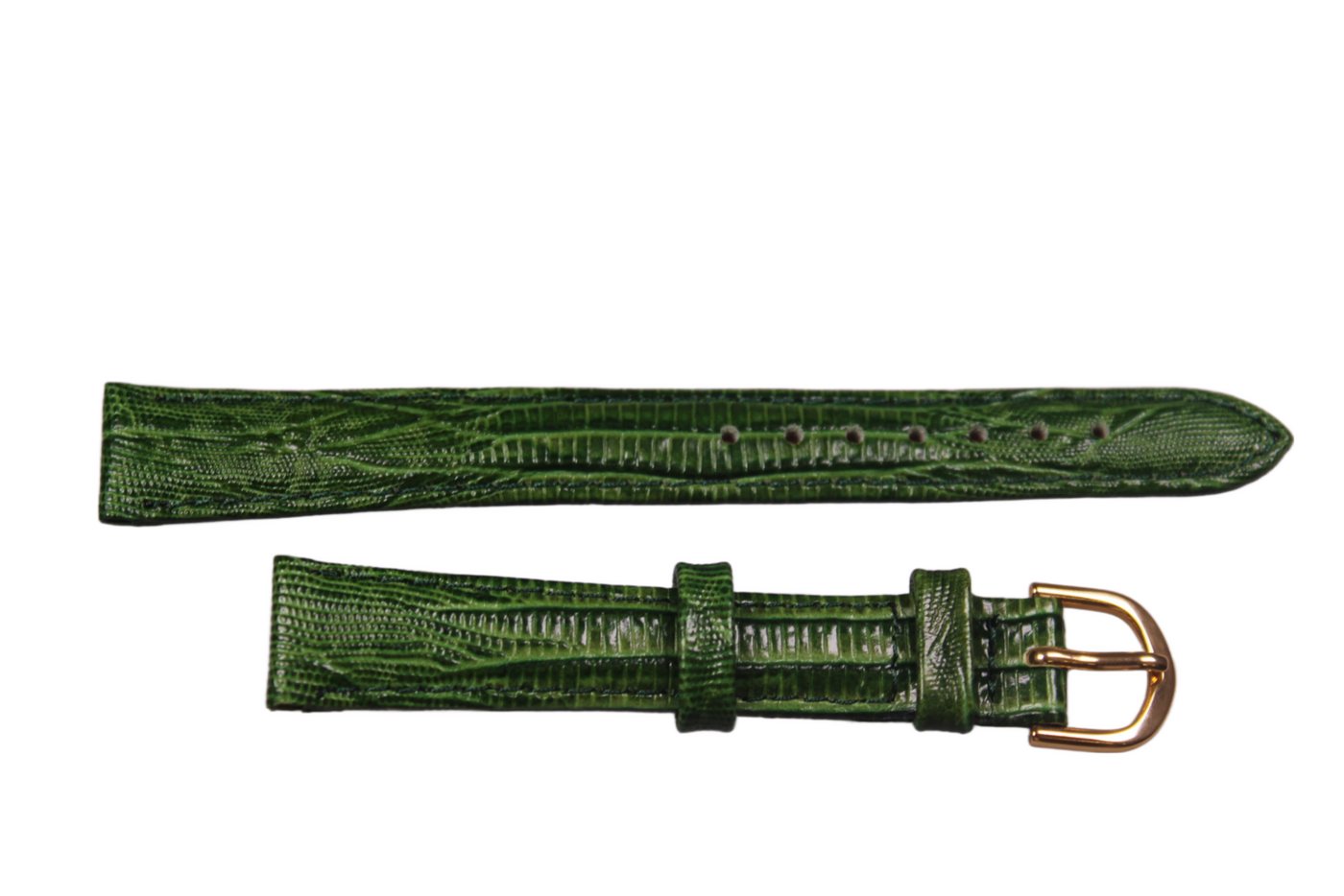 Eichmüller Uhrenring Uhrenband Grün 14 mm, (2-tlg), Echt Leder von Eichmüller