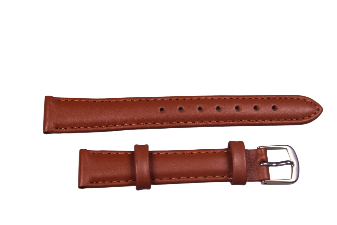 Eichmüller Uhrenring Uhrenband Hellbraun 14 mm, (2-tlg), Echt Leder von Eichmüller