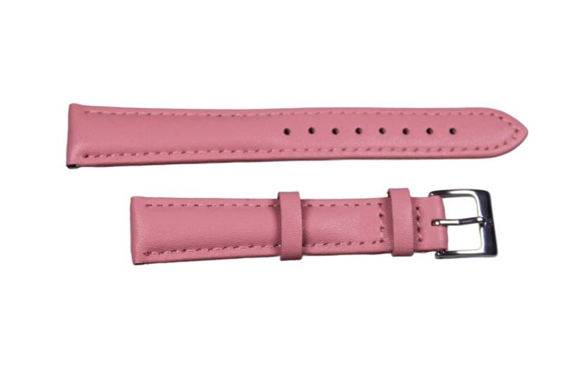 Eichmüller Uhrenring Uhrenband Pink 16 mm, (2-tlg), Echt Leder von Eichmüller