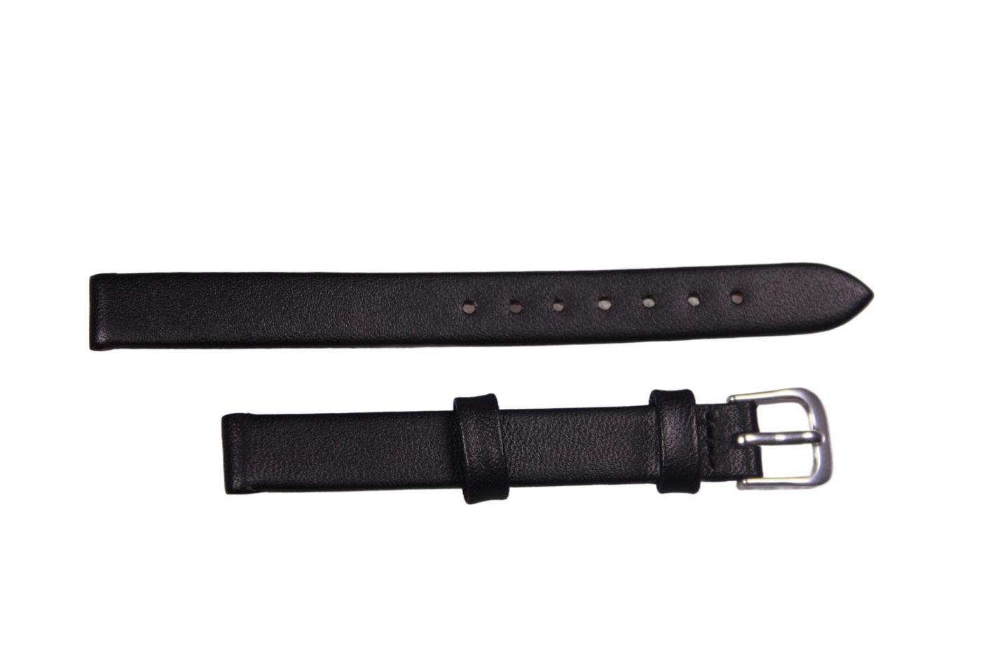 Eichmüller Uhrenring Uhrenband Schwarz 10 mm, (2-tlg), Echt Leder von Eichmüller