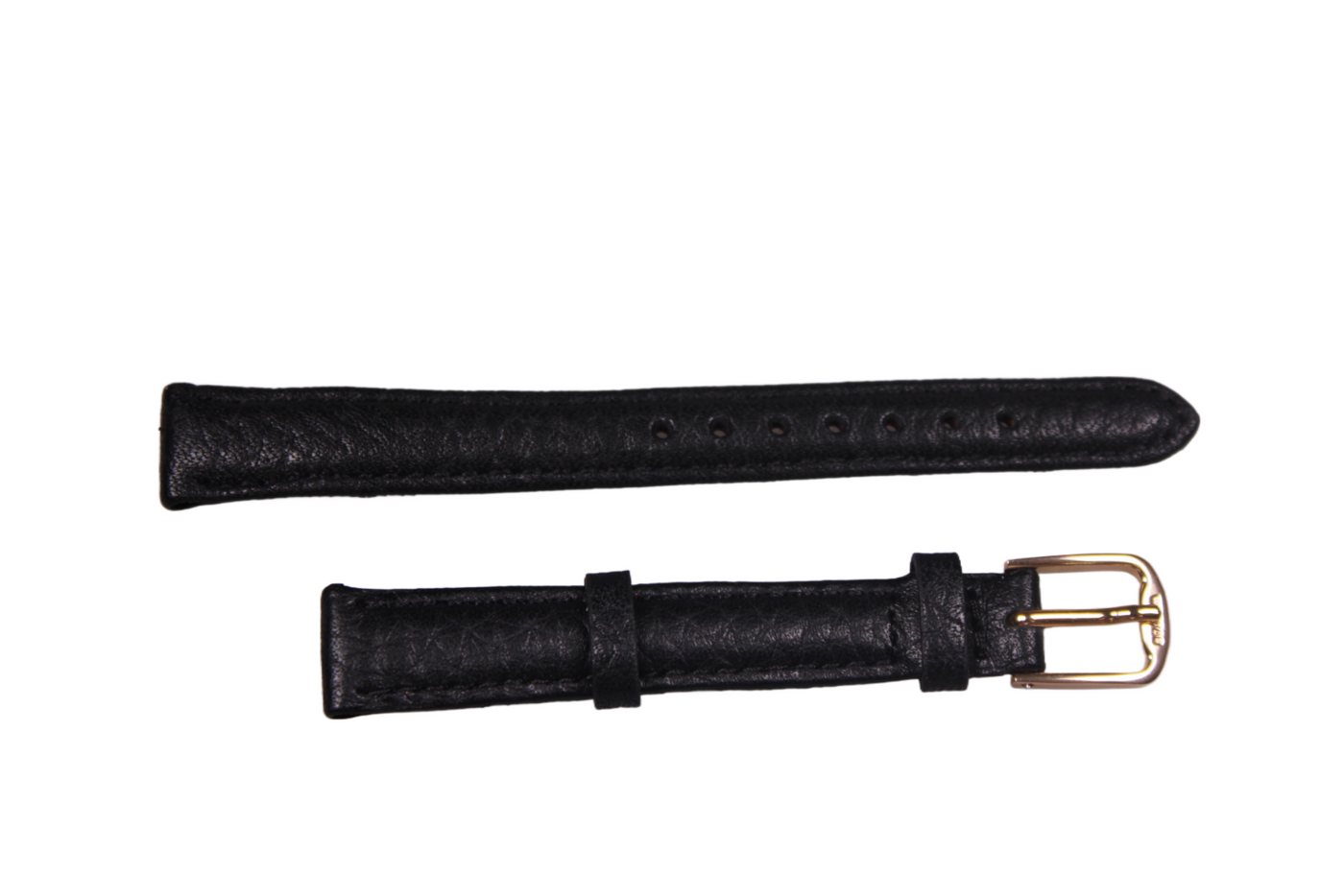 Eichmüller Uhrenring Uhrenband Schwarz 12 mm, (2-tlg), Echt Leder von Eichmüller