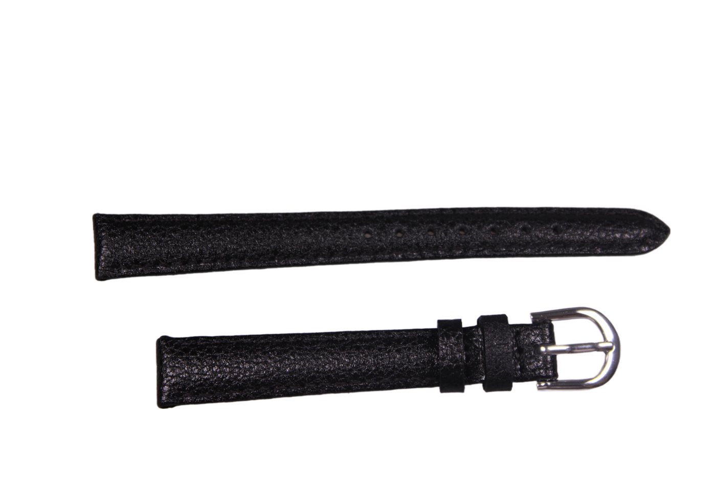 Eichmüller Uhrenring Uhrenband Schwarz 12 mm, (2-tlg), Echt Leder von Eichmüller