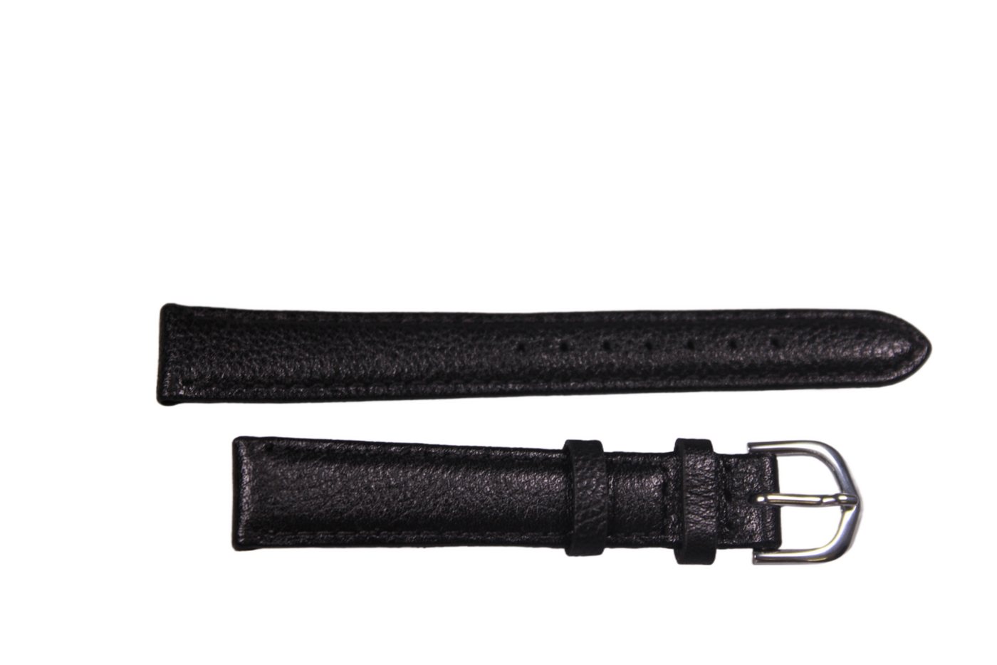 Eichmüller Uhrenring Uhrenband Schwarz 14 mm, (2-tlg), Echt Leder von Eichmüller