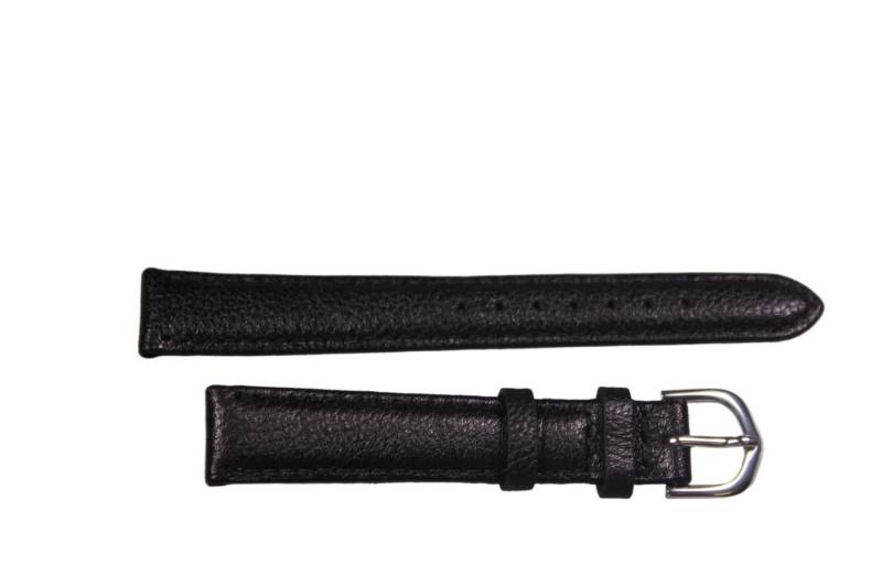 Eichmüller Uhrenring Uhrenband Schwarz 14 mm, (2-tlg), Echt Leder von Eichmüller