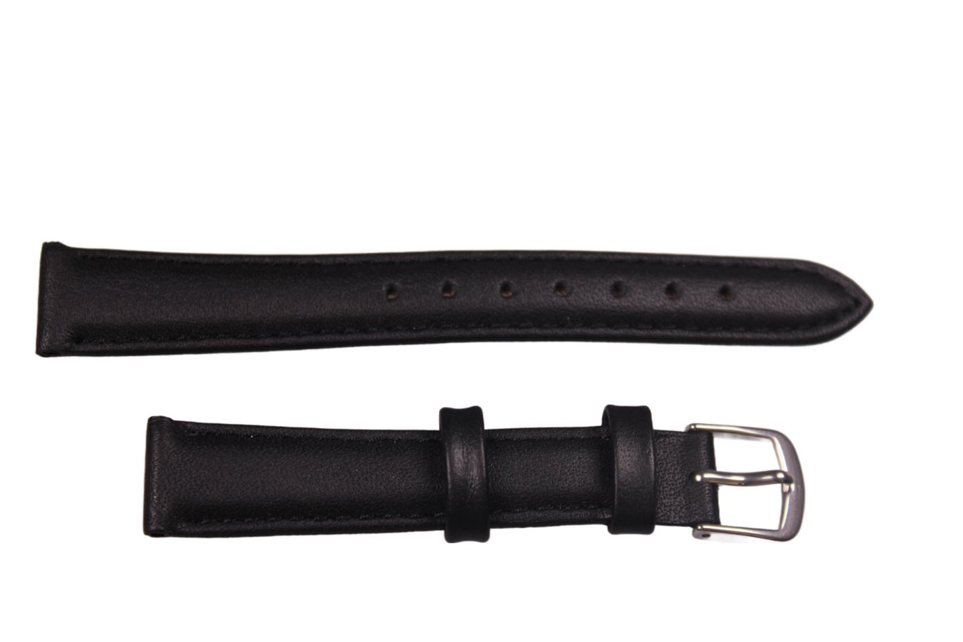 Eichmüller Uhrenring Uhrenband Schwarz 14 mm, (2-tlg), Echt Leder von Eichmüller